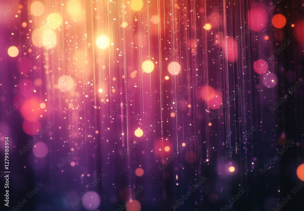 Abstract vibrant background with colorful bokeh lights and shining particles creating a dreamy atmosphere for artistic and design purposes Abstract vibrant background with colorful bokeh lights and shining particles creating a dreamy atmosphere for artistic and design purposes