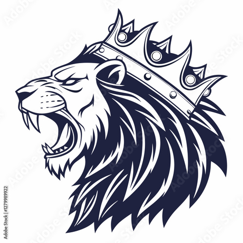 Angry Lion Esports Mascot Logo Vector | Gaming Illustration