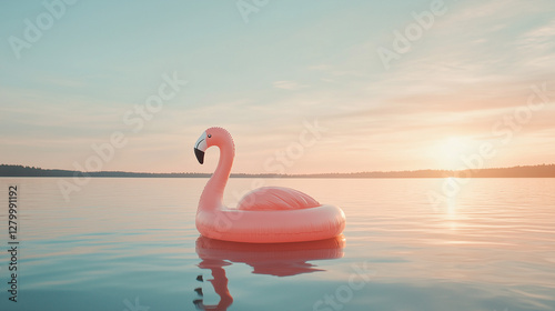 Flamingo Float Serenity: A ...