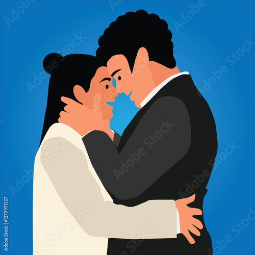 love romance in the air vector design clean and latest