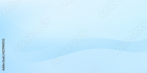 Abstract white wavy glowing lines on a blue background. Futuristic digital high-technology illustration abstract modern
