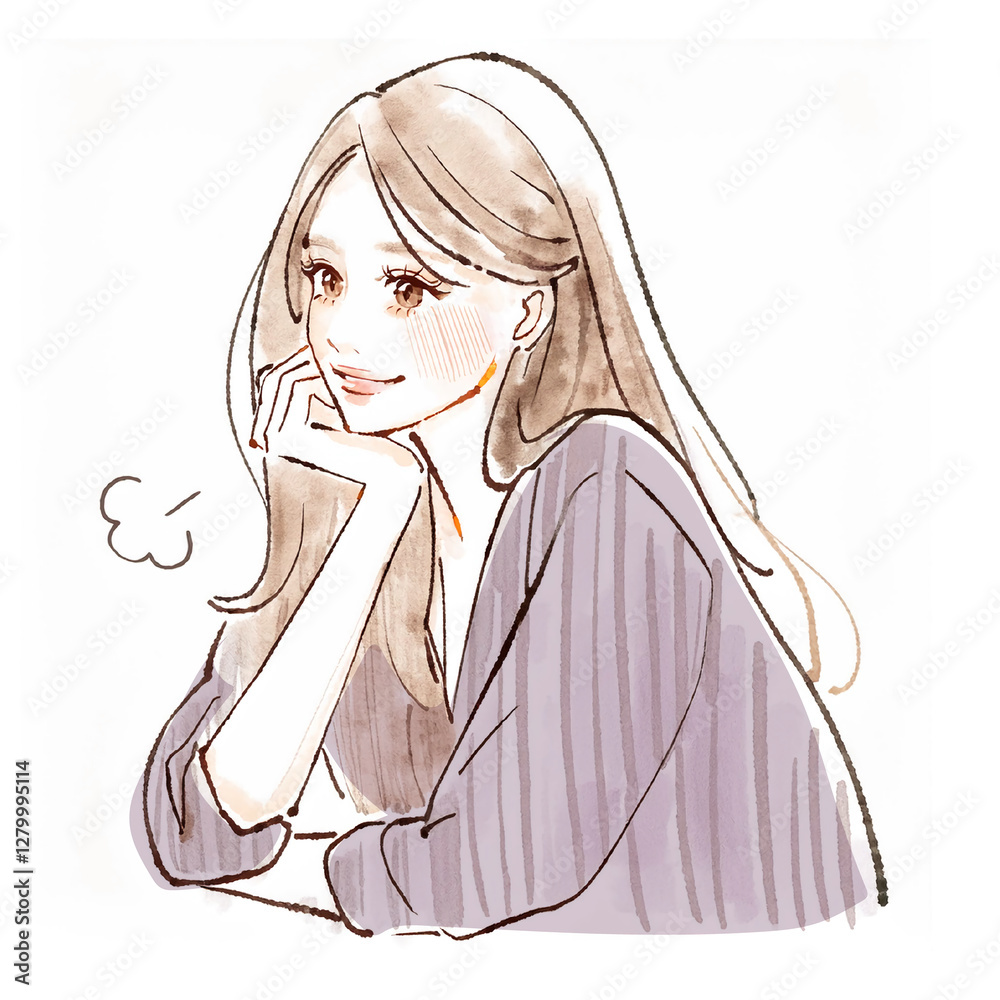 女性・女の子のイラスト素材 女性・女の子のイラスト素材