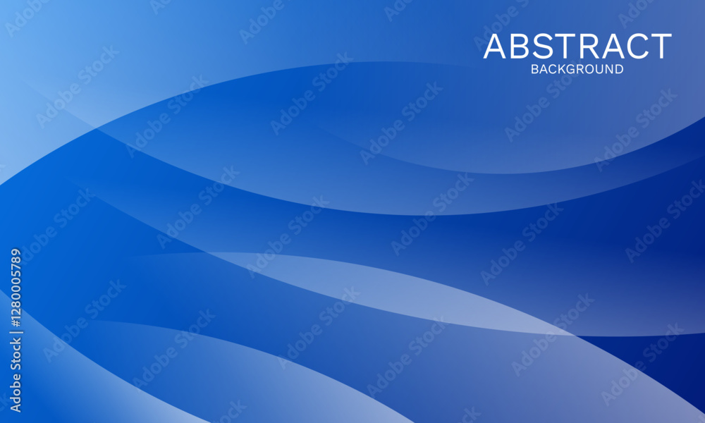 Elegant Blue Abstract Background with Smooth Dynamic Curves Elegant Blue Abstract Background with Smooth Dynamic Curves