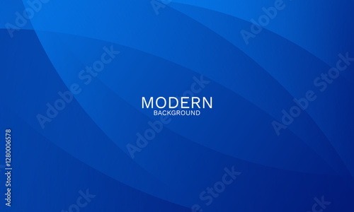Elegant blue abstract background with smooth dynamic curves