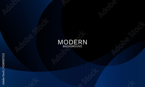 Fototapeta Naklejka Na Ścianę i Meble -  Elegant navy blue abstract background with smooth dynamic curves	
