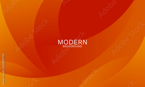 Elegant Orange Abstract Background with Smooth Dynamic Curves