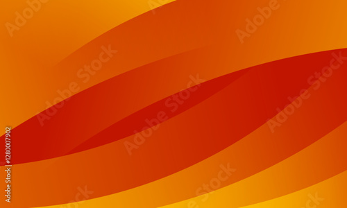 Elegant Orange Abstract Background with Smooth Dynamic Curves