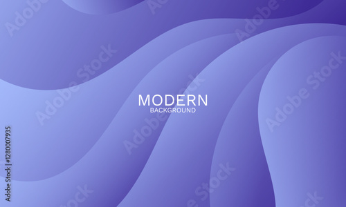 Elegant Purple Abstract Background with Smooth Dynamic Curves