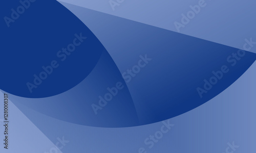 Elegant Blue Abstract Background with Smooth Dynamic Curves