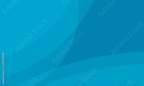 Elegant Blue Abstract Background with Smooth Dynamic Curves