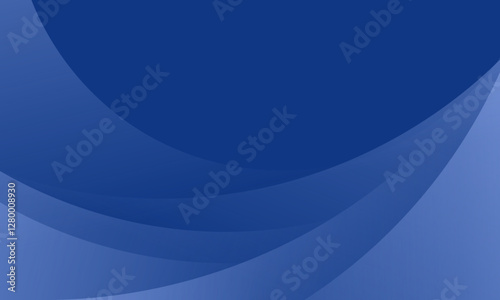 Elegant Blue Abstract Background with Smooth Dynamic Curves