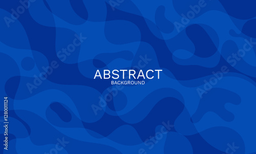 Harmonic blues, A fluid abstract background blending depth and elegance