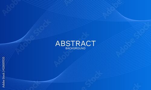 Dynamic Blue Gradient Backdrop with Delicate Waving Line Structures