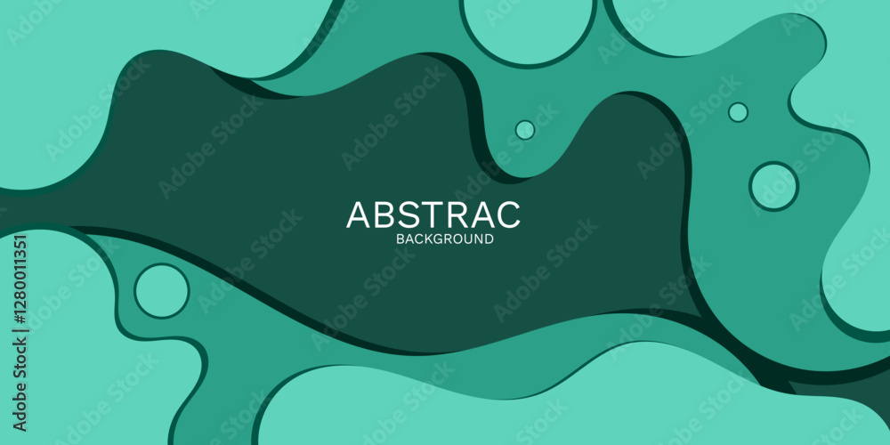 Modern teal abstract background with flowing shapes and soft gradients Modern teal abstract background with flowing shapes and soft gradients