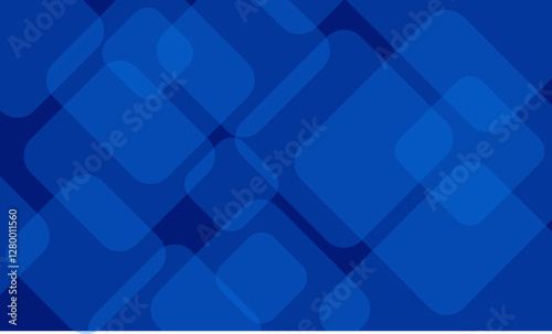 A captivating modern design featuring overlapping rounded squares in hues of blue