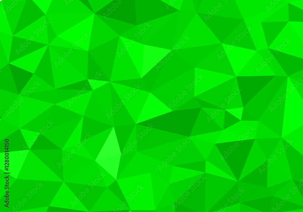 Obraz premium Vibrant lime green polygonal mosaic tiling for dynamic backgrounds