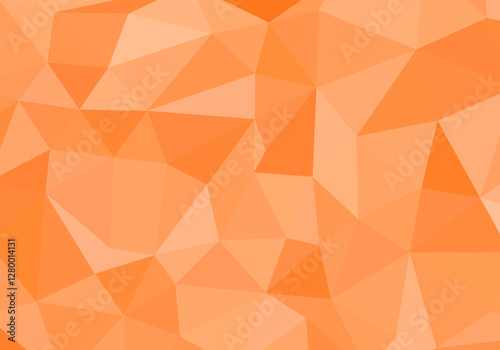 Warmth of Peach, A Geometric Mosaic in Soft Orange Tones for Backgrounds