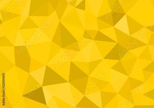 Geometric golden yellow background with polygonal shapes and modern style