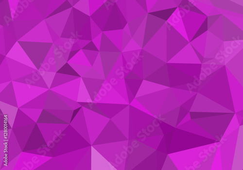 Abstract multifaceted background in shades of vibrant purple color
