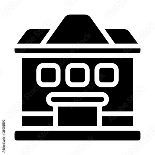 Guest House Solid Icon