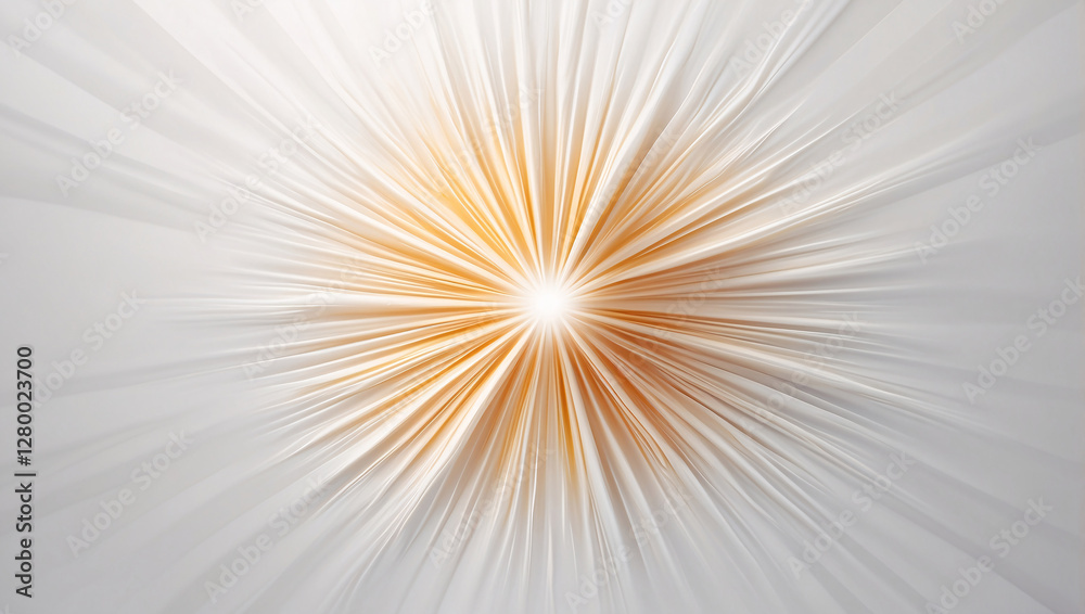 Obraz premium White Background with Soft Radial Sunburst Effect, Bright and Clean Marketing Design