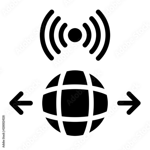 Antenna Solid Icon