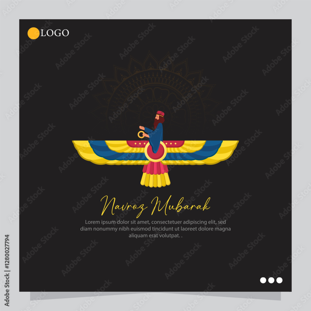 Fototapeta premium Navroz, also known as Nowruz, is the Persian New Year celebrated on March 21st, marking the beginning of spring and the renewal of life.