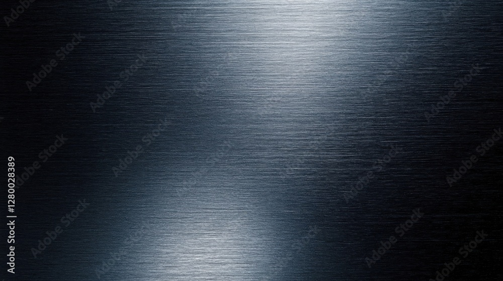 Abstract Close-Up of Brushed Metal Surface with Light Reflection Abstract Close-Up of Brushed Metal Surface with Light Reflection