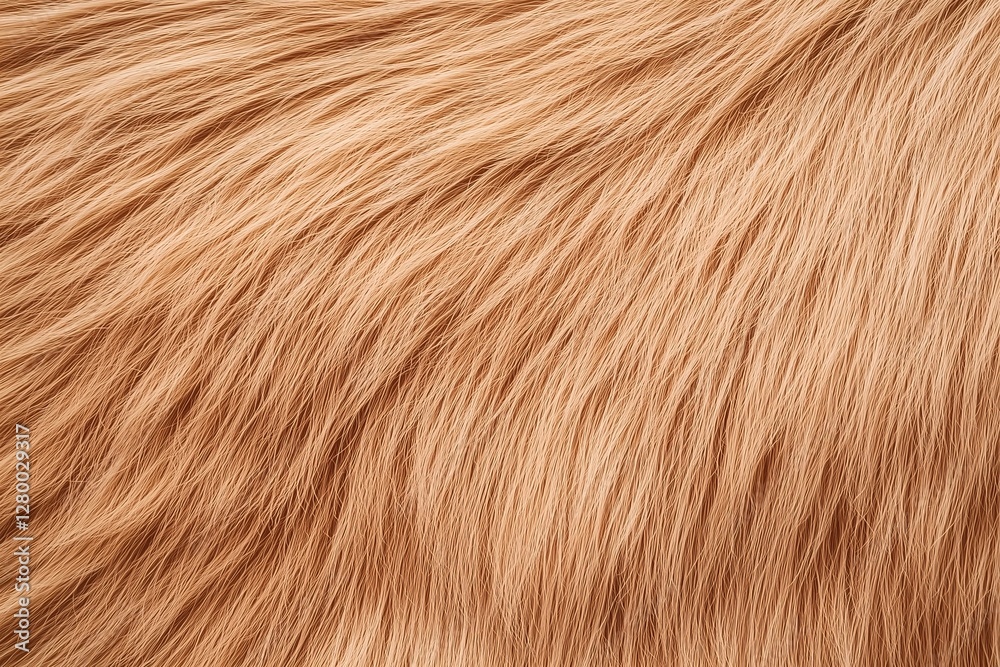 Close-up of soft, golden animal fur texture, perfect for backgrounds, pet-related themes, and nature-inspired designs Close-up of soft, golden animal fur texture, perfect for backgrounds, pet-related themes, and nature-inspired designs