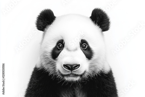 A Close Up Portrait of a Young Panda Bear