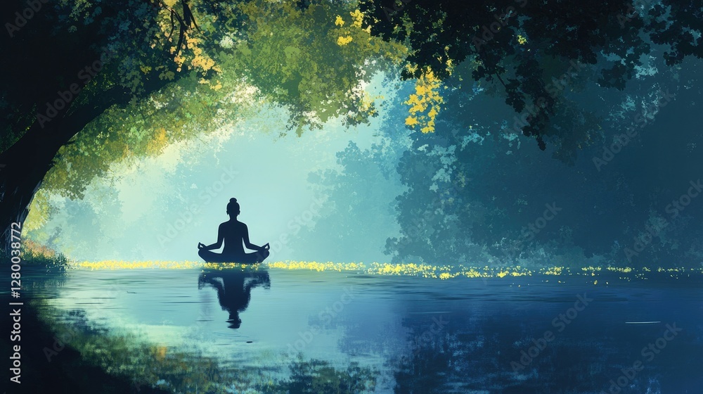 Tranquil Yoga by the Lake: A Serene Escape into Nature's Embrace Tranquil Yoga by the Lake: A Serene Escape into Nature's Embrace