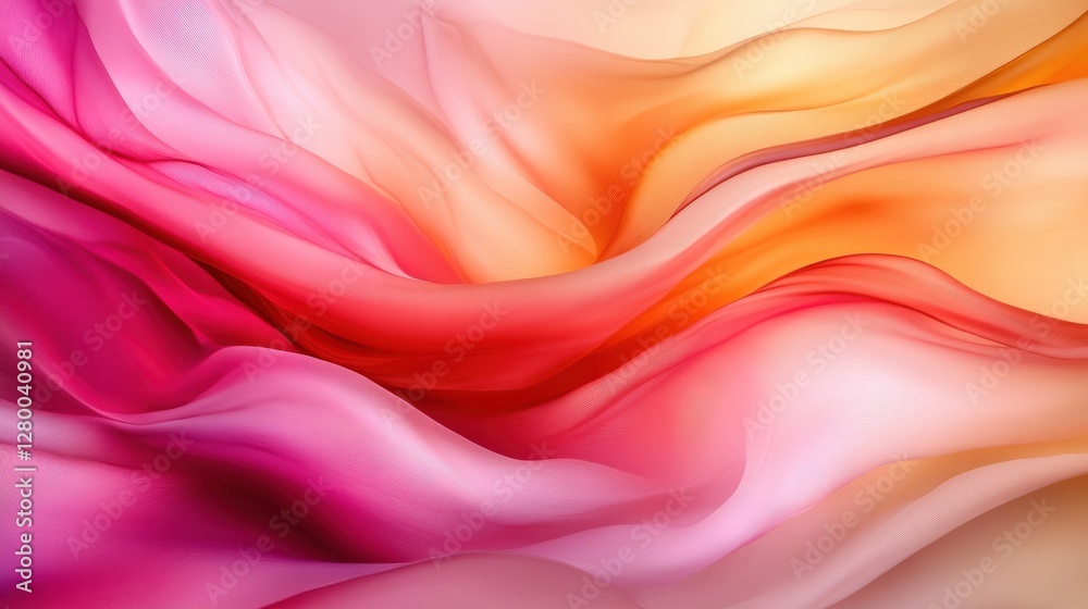 Colorful abstract waves digital art fluid patterns vibrant artistic viewpoint modern design