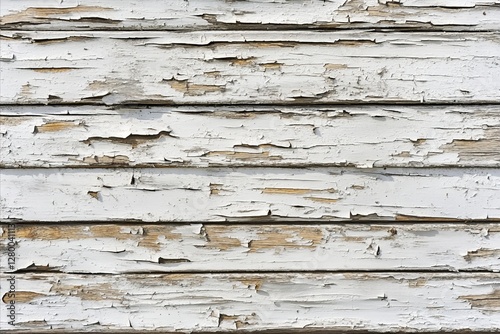 Weathered white wood texture showcases rustic charm and character in a well-worn surface reflecting years of use and natural aging