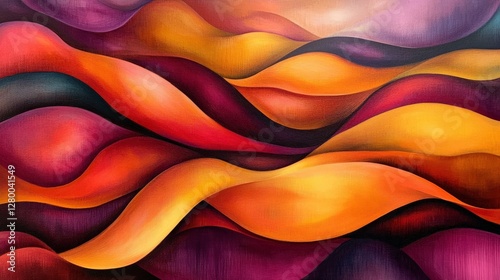 Close-up view of dynamic waves an emotional art exhibition
