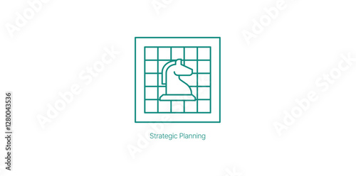 Strategic Planning Vector Icon for Long-Term Business Success