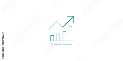 Performance Improvement for Business Growth Vector Icon