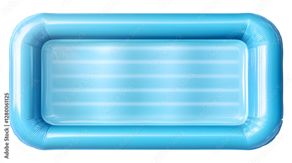 Blue inflatable pool isolated on a white background. Blue inflatable pool isolated on a white background.