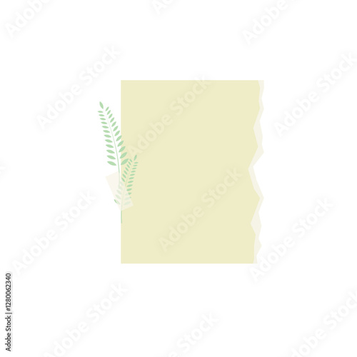 Pastel Ripped Note Paper