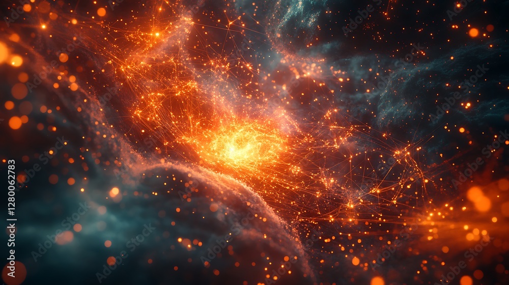 A futuristic neural network glowing with vibrant quantum energy, synapses firing in dynamic cascades of light, surrounded by radiant holographic grids and luminous cosmic particles, A futuristic neural network glowing with vibrant quantum energy, synapses firing in dynamic cascades of light, surrounded by radiant holographic grids and luminous cosmic particles,