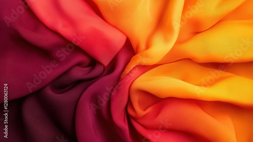 Creative textile designs vibrant colors captured in studio photography