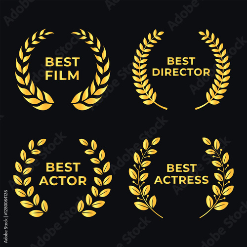Gold Film Award Laurel Wreath Set
