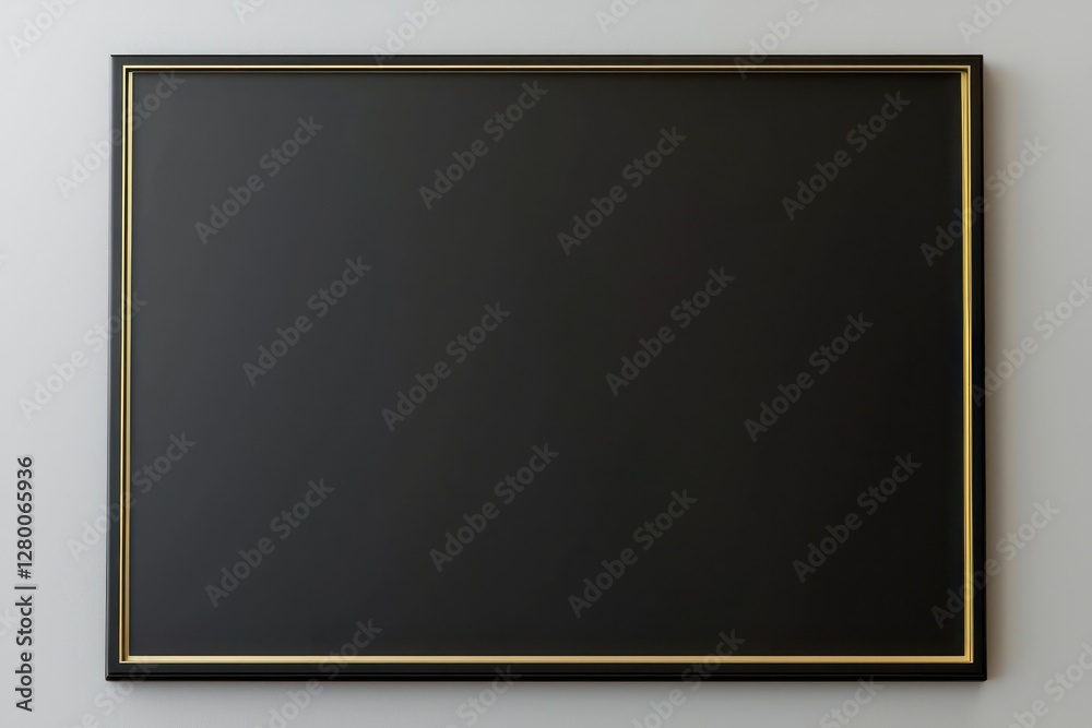 Sleek, modern branding epitomized by a matte black frame in 3D with soft gold borders, ideal for visual impact. Sleek, modern branding epitomized by a matte black frame in 3D with soft gold borders, ideal for visual impact.