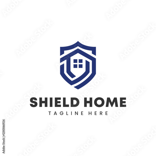 Shield Home Logo vector Design