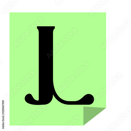 Alphabet Ransom Cut Out Letter L