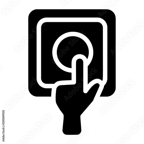 Emergency button Solid Icon