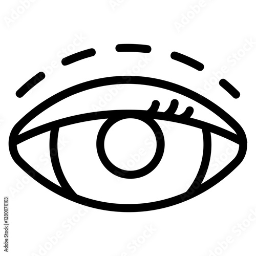 Eyelid surgery Line Icon