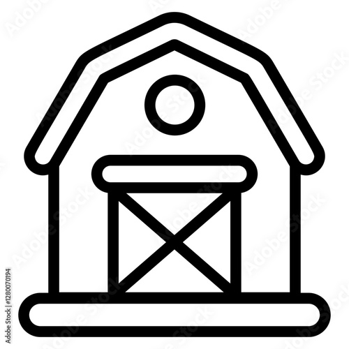 Farmhouse Line Icon