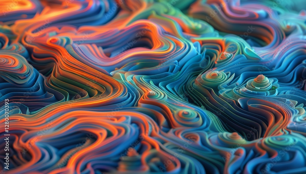 Obraz premium Intricate Patterns on a Mandarinfish Close-up