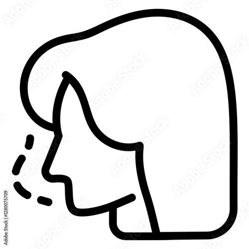 Nose Line Icon