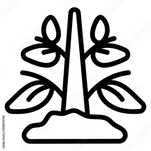 Plant Line Icon